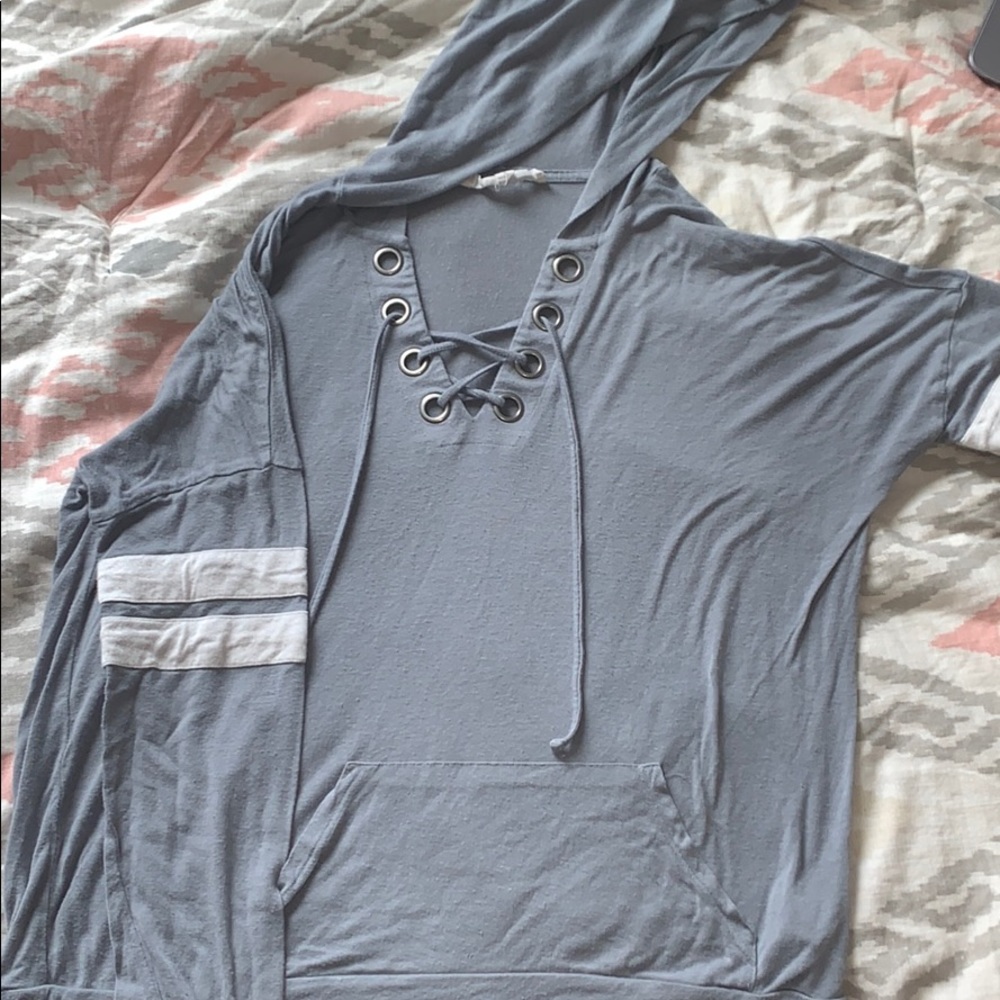 Perfect Fall Light Blue Hoodie